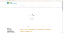 Desktop Screenshot of maplegrovehoa.com