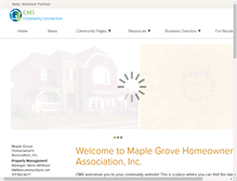 Tablet Screenshot of maplegrovehoa.com